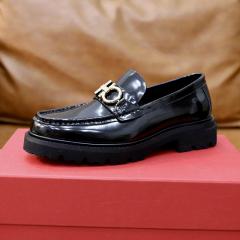 2024 Ferragamo Male Lefu Shoes 0201